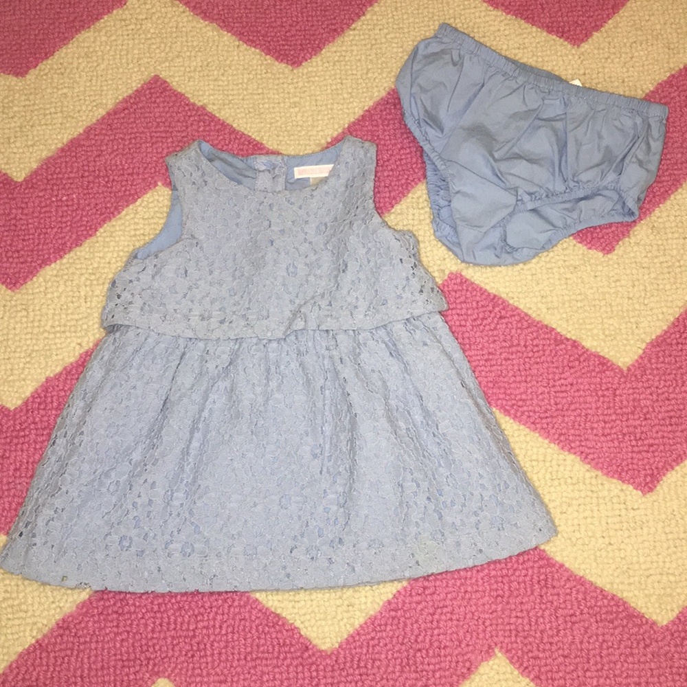Janie and Jack blue lace dress